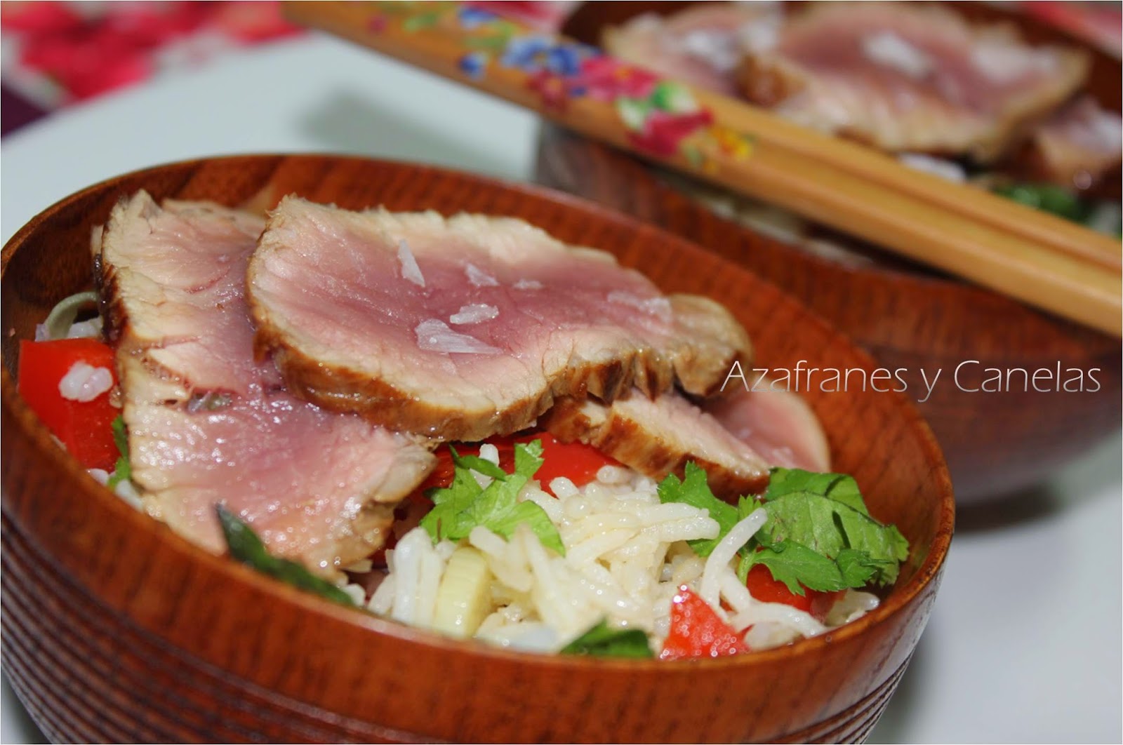 tataki de solomillo de cerdo