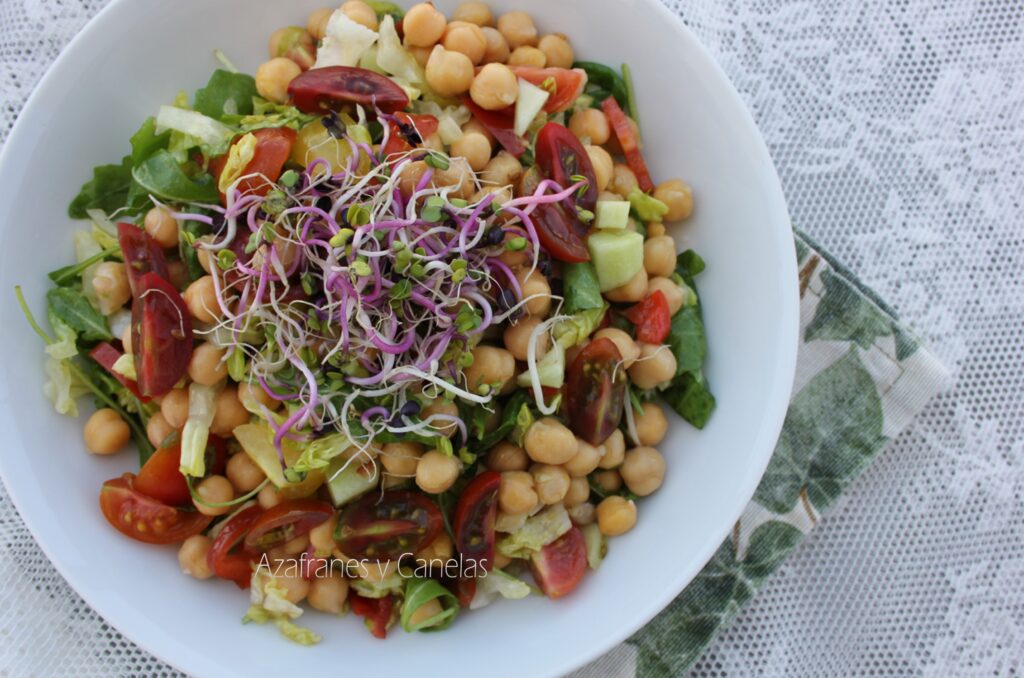 ensalada de garbanzos