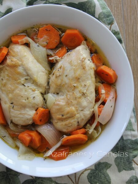 pechuga de pollo en escabeche