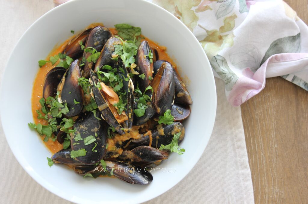 mejillones en salsa picante