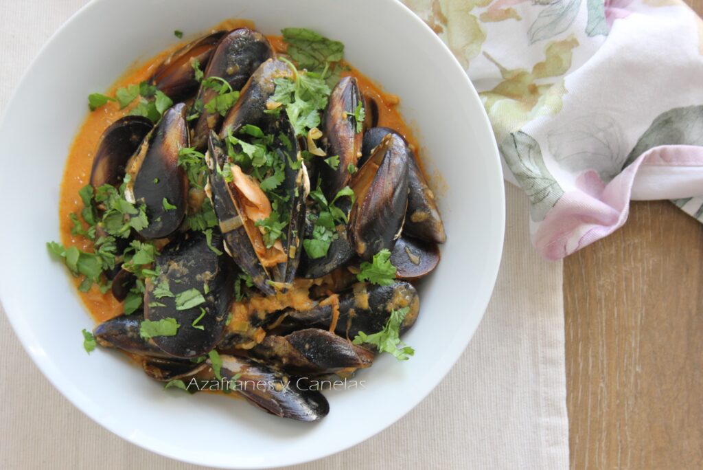 mejillones en salsa picante