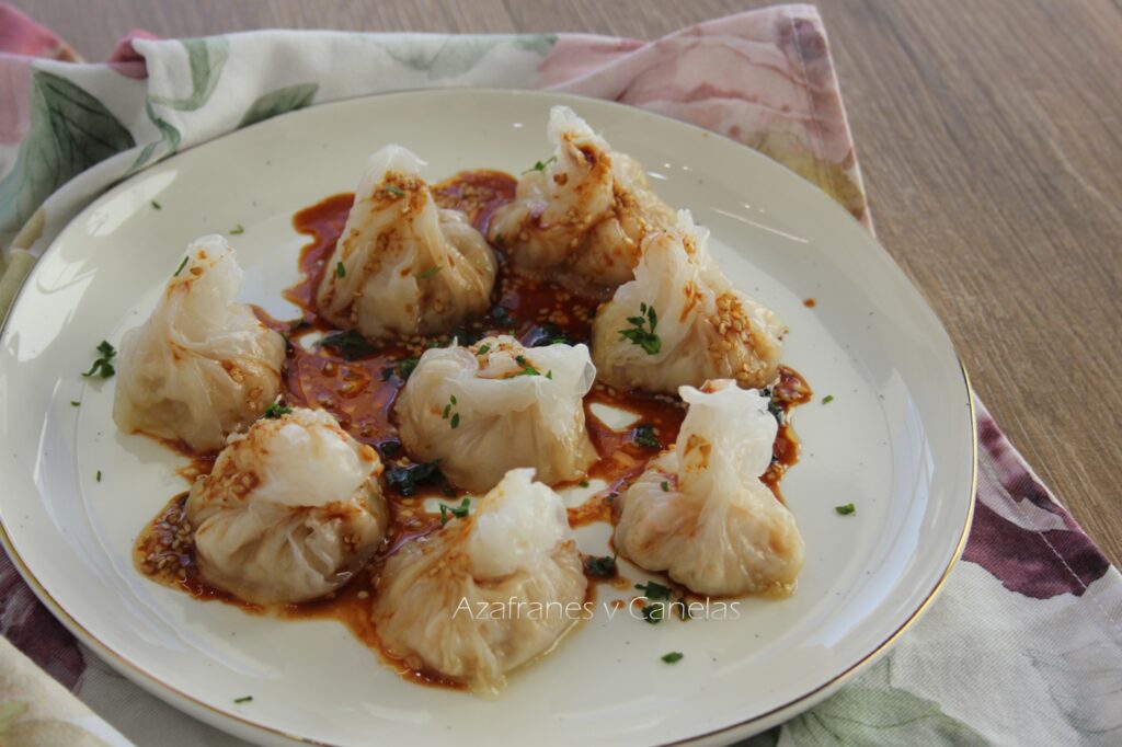 dumplings de gambas sin complicaciones